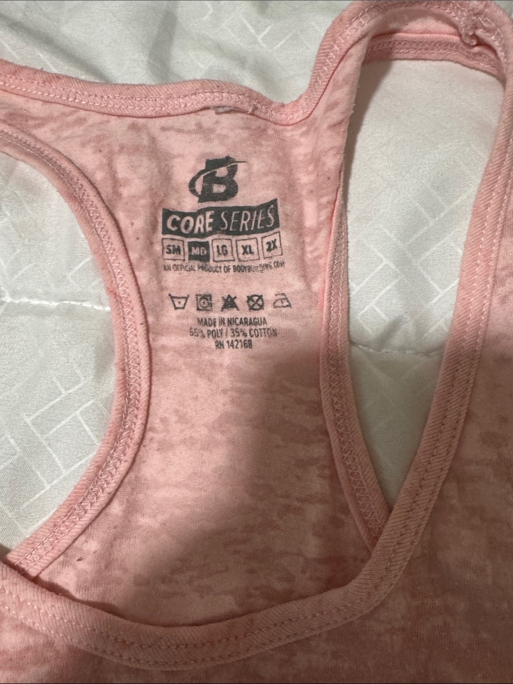 Bodybuilding.com Core Series Pink Racerback Tank - Picture 2 of 3